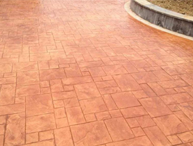 彩色壓印混凝土路面